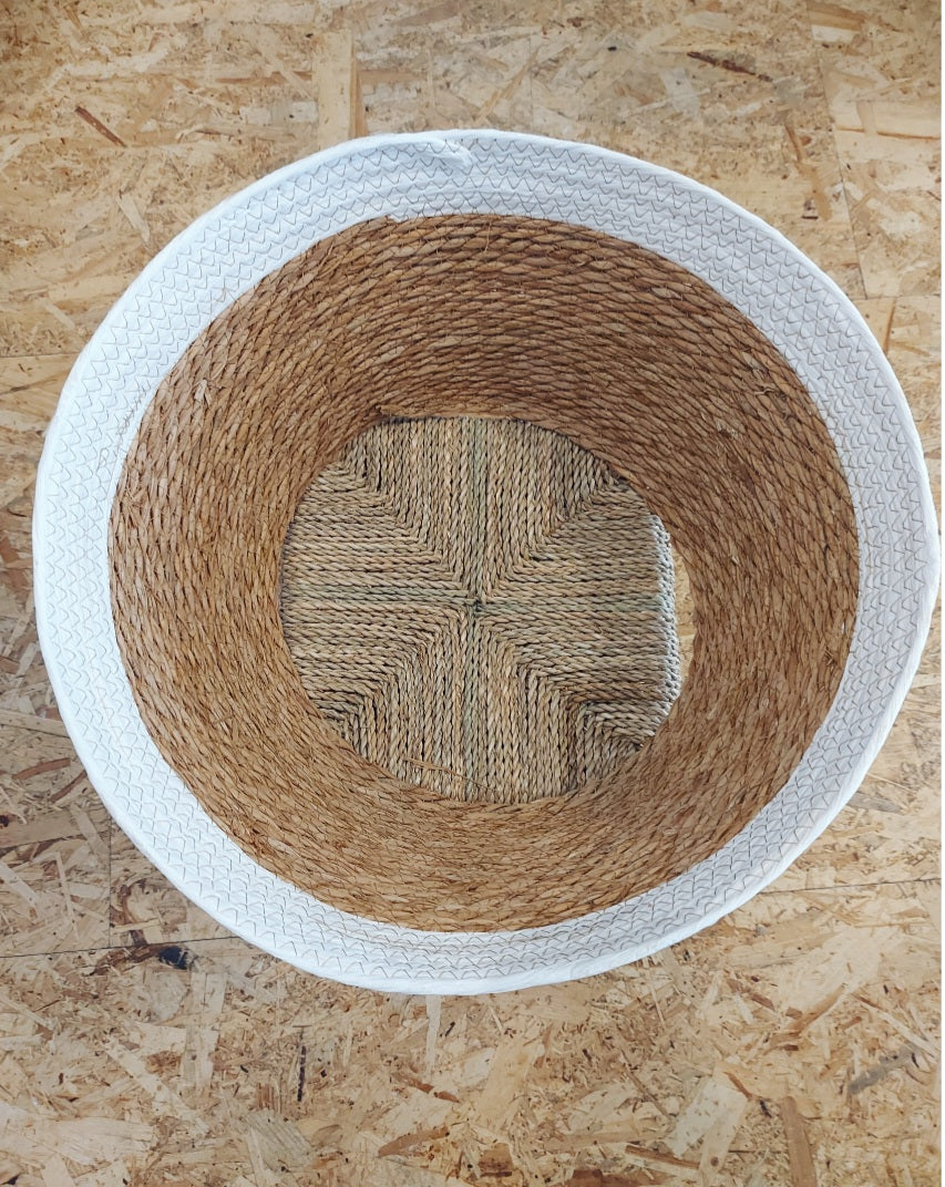 Base decorativa árbol de Navidad en fibras naturales