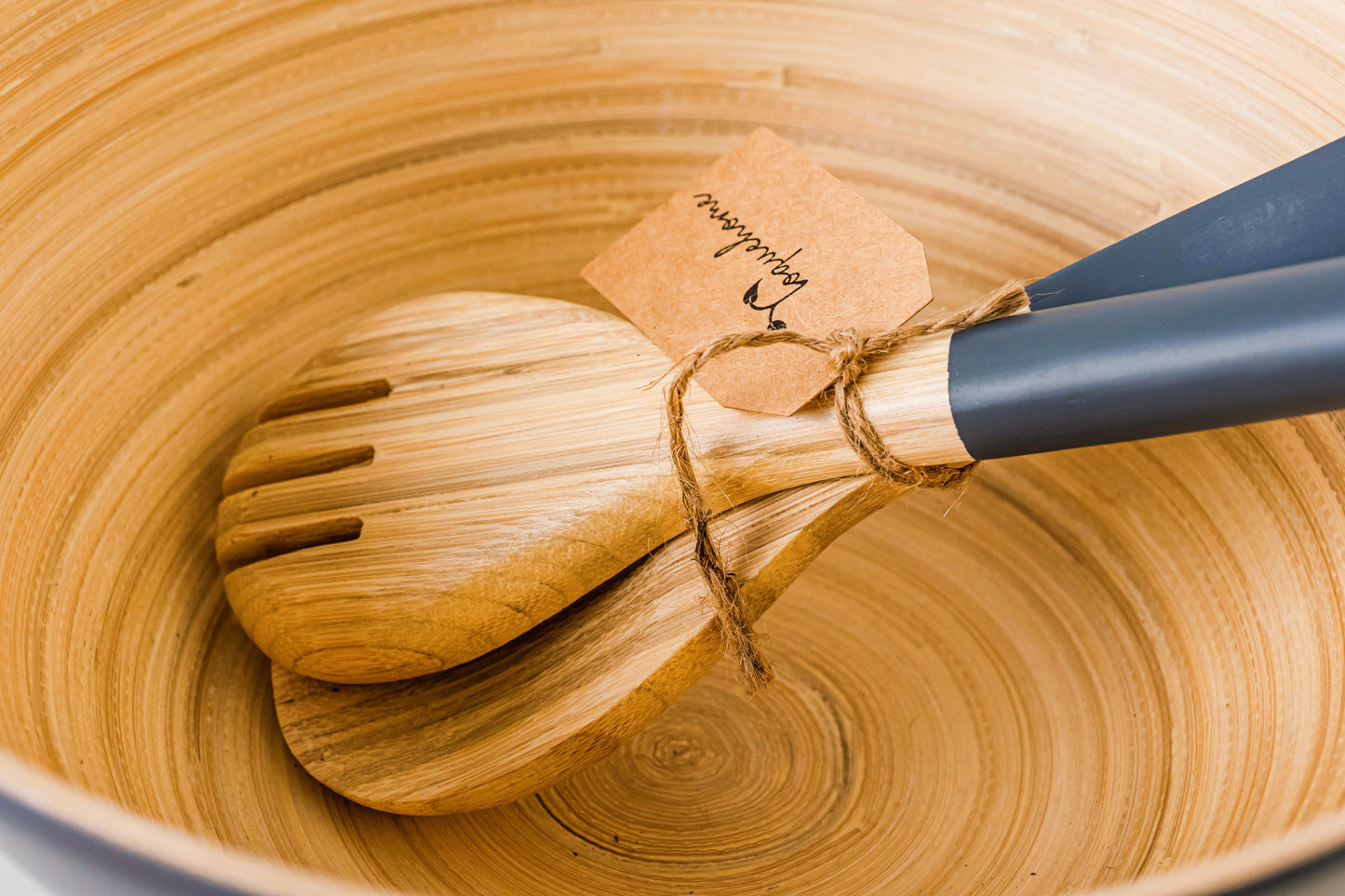 Set ensaladera de bambú